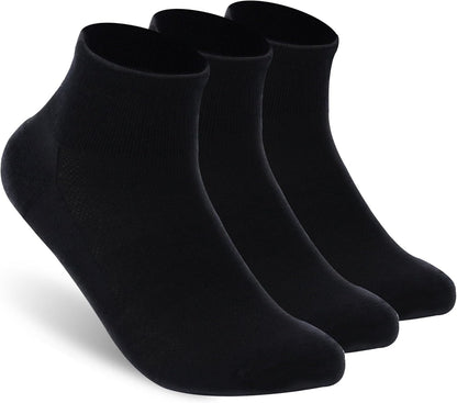 Merino Wool Ankle Socks, Men'S Women'S 90% Wool Athletic Thin Running Moisture Wicking Socks, 3 Pairs