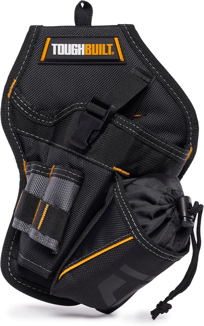 – Drill Holster, Heavy-Duty Tool Holster, Adjustable Safety Strap, Bit Pockets, and Rugged 1680D Reinforced Construction for Secure Drill Storage on the Jobsite (TB-220-B)