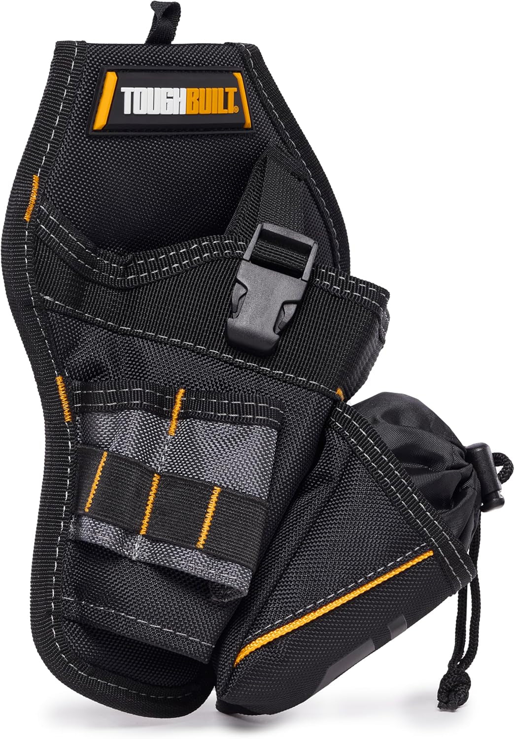 – Drill Holster, Heavy-Duty Tool Holster, Adjustable Safety Strap, Bit Pockets, and Rugged 1680D Reinforced Construction for Secure Drill Storage on the Jobsite (TB-220-B)